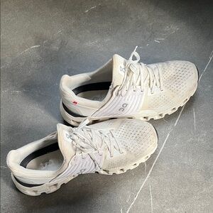 On Running Cream Athletic Sneakers
